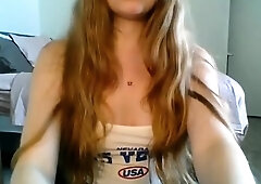 Brunette Couch Webcam Solo Fun Masturbating