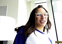 Abella Danger's juicy butt takes a hard pounding in a hotel room