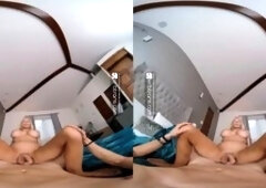 VRB Trans irresistible hidden pounding before wedding with busty TGirl Brittney Kade in VR Porn