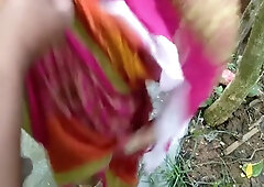 Outdoor Fucking Stepmom In Public Backyard Doggy Cum On Boob