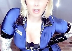 BBW PAWG Paige Turnah British pornstar is going to arrest you because you are a bad slave