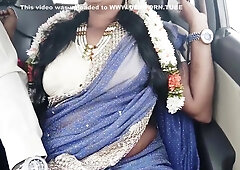 Car Sex, Telugu Dirty Talks, Silk Aunty With Hyd Driver Crezy Romantic Journey