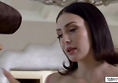 Busty babe Charlotte Sins fulfills her shemale pirate fantasy by seducing her tgirl roommate Eva Maxim into sex.The big tits latina trans gets her big