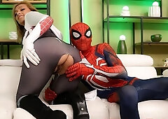 A young spiderman fucked a slutty busty girlfriend Gabriela Veracruz
