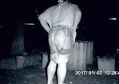 Introducing my gigantic rump at night on the parking plenty of Part02