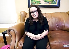 Busty Brunette Harper B Bbw Audition Sloppy Deepthroat Greedy Swallow!