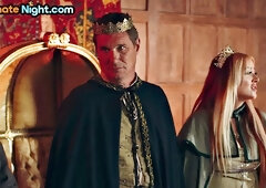 Warrior lez sluts licking her GF after battle