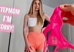 Pov: Stepmom Sniffs Her Spermy Thong - Its not Dads Its Your Fucking Load!