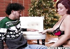 Natasha Fine gave her rectal hole as Christmas gift to Rico Hernandez