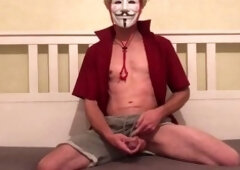 Jerked off, skinny gay, german