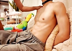 Young twink Takkikt's milky socks soaked in cum after a wild ride