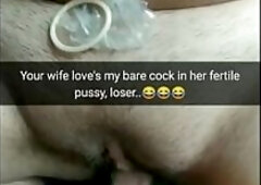 Cheating wife get breed and knocked up by her lover who regular fuck her without condom! - Cuckold captions - Milky Mari