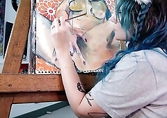 Painting a XXX self portrait