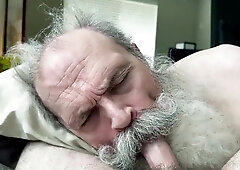 Jizz Greedy Dad Deep-throats Shaft, Drained to the Last Droplet