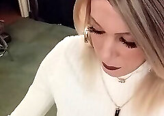 White polo and knee boots