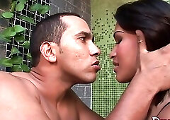 Renata is drilled bareback