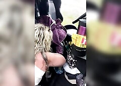 mother I'd like to fuck outside screwed against a jeep in the yukon