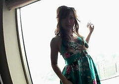 Slender Japanese beauty moans while two men are pounding her