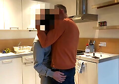 Str8 Tradie Jerk, sits on daddys lap