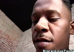 Twink has prison sex with black stud