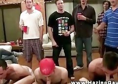 They get a hard sweet treat for thier college initiation