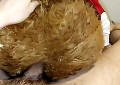 Highly Mischievous Dude Pounds his Cub Hunk up his Unshaved Culo while Wailing