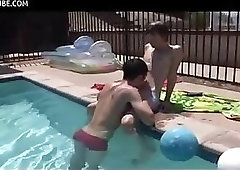Collection twinks at pool blowjob hard bareback sex jerk and cumshot