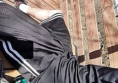 Spontaneous Outdoor Foot Massage & Teasing!