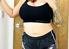 Great Big Boobs On Masturbating Redhead