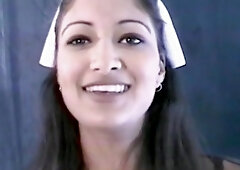 Two cute babes fucking in a threesome