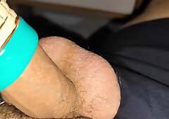 The dick popped in the masturbator and flatulence embarked.