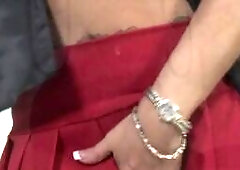 Hot Hooter showcasing her big breast and playing it until guy saw it. The guy approach her and sucking some breast. She blowjob a dick and fucking on 