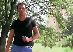 CZECH HUNTER 456 - str8 guy gets barebacked in the woods