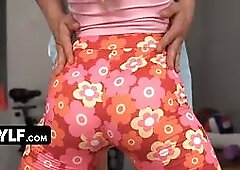 Hippie Stepmom's X-rated Yoga - Pushing Her Stepson's Limits and Getting a Face Full of Cum