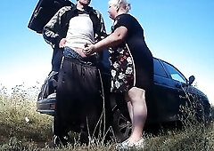 my girlfriend holds my weenie during the time that I pee and then gives me a oral pleasure outdoor