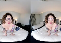 Gym MILF - Curly Haired Mature MILF with Big Tits and Tattoos Solo