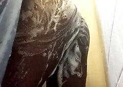TAKING A SHOWER AND PLAYING WITH MY SOAKED VAGINA