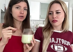 Gina Gerson and Maya rose about hot drinks