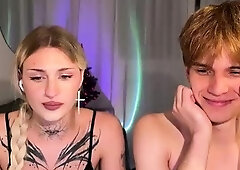 Amateur Hot Blonde Sucking Her Boyfriend s Dick On Webcam