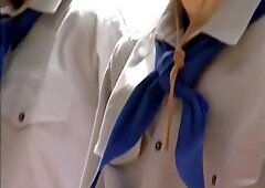 Boy Scouts Wank In Forest