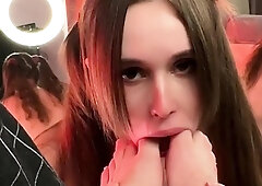 Foot fetish teen freak delivers cocksucking masterpiece