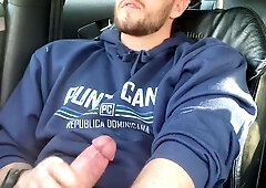 Pulling over to fap my monstrous prick in the van park