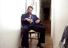 Daddy's well-fitted business suit makes for some hot roleplay