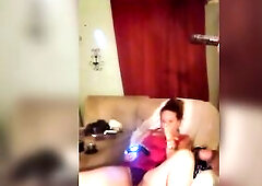 Teasing A Pervert By Lifting Up My Petticoat and Watching Him Jerk Off His Knob During The Time That I Play Fortnite