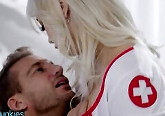 REALITYJUNKIES - Kinky Golden-haired Nurse Gives Her Patient A Carnal Massage And Nasty Hand Relief