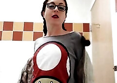 Pissing On The Gas Station Floor In Fishnets