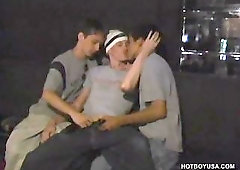 Five Boy Cock Sucking Orgy