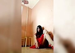 TRANSSEXUAL GIANTESS AMANDA CRUSHES TINY CARS IN WHITE NYLONS AND RED SUIT - two (CRUSH FETISH)