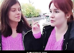 Kaira Love and Tiffany Blue in sexy foursome