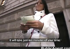 Sexy brunette and her stunning blue eyes